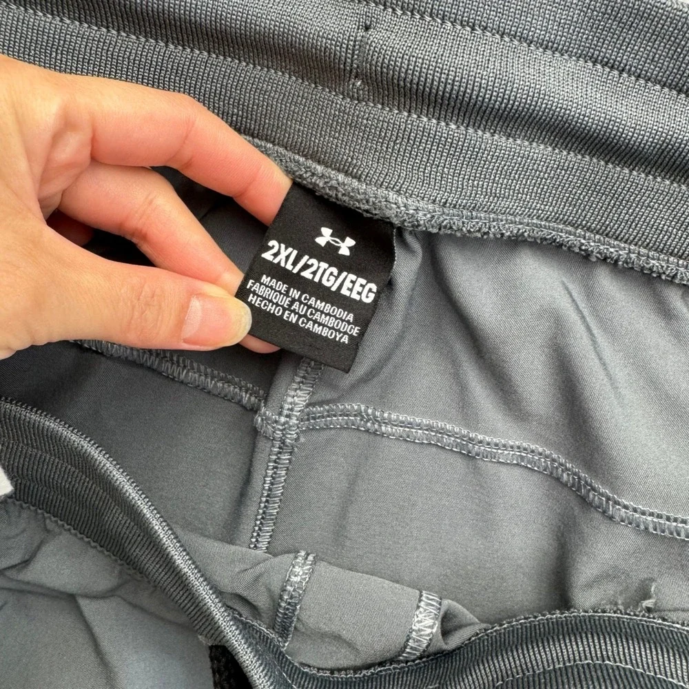 Under Armour Pants Mens 2XL Gray 1373863 Sportstyle Elite Joggers Athletic Train